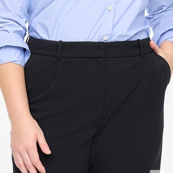 J Crew Factory Pleated trouser in Black size 14 NWT BT009 - Picture 3 of 10